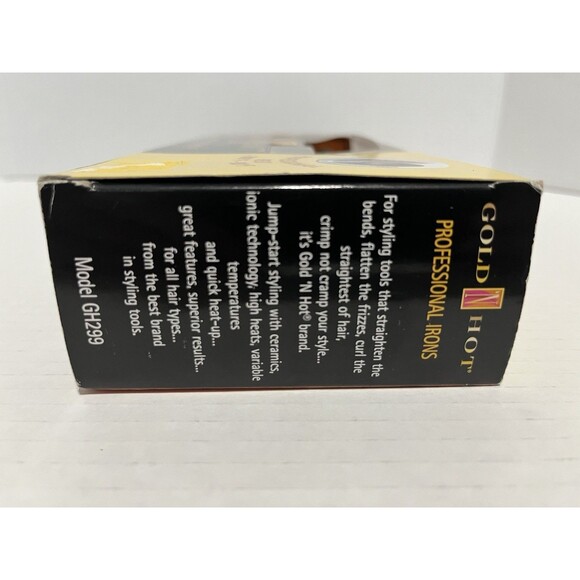 Gold N Hot Professional 24K Gold Pressing & Styling Comb GH299 - NEW IN BOX - Picture 6 of 6